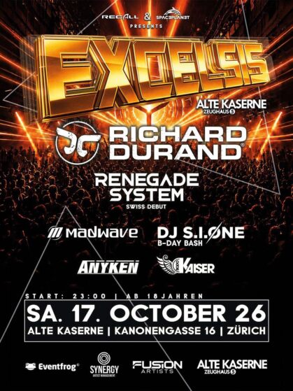 EXCELSIS @ Alte Kaserne, Zurich (17.10.2026)