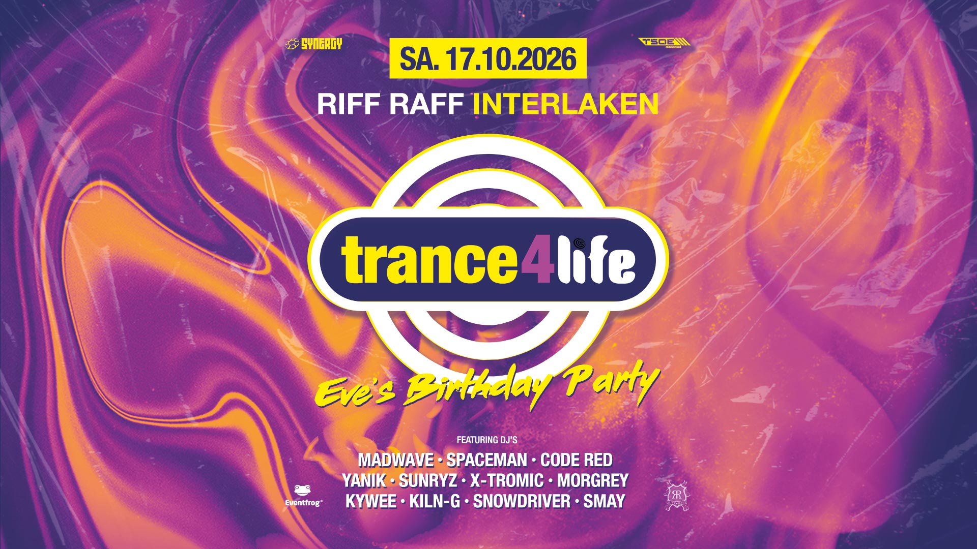 trance4life @ Riff Raff, Interlaken (17.10.2026)