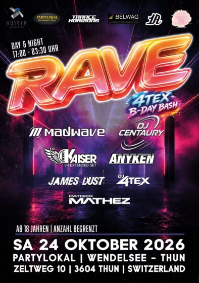 RAVE @ Wendelsee, Thun (24.10.2026)