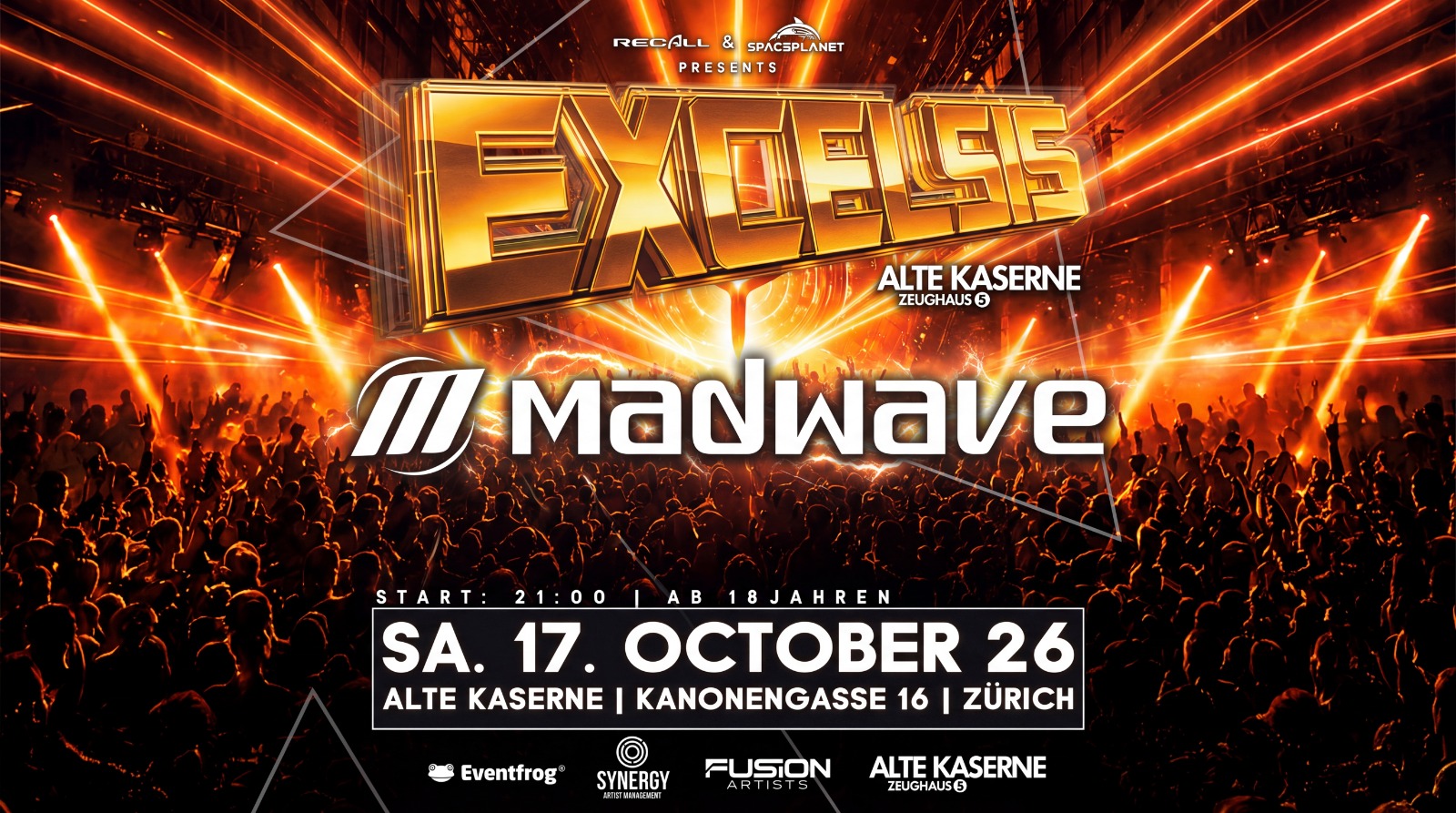EXCELSIS @ Alte Kaserne, Zurich (17.10.2026)